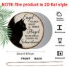 2D Flat, 1pc Round German Aluminum Hanging Sign, Featuring a Vintage Decorative Plaque with the Phrase "Angels Don't Have Wings, Sometimes They Have
