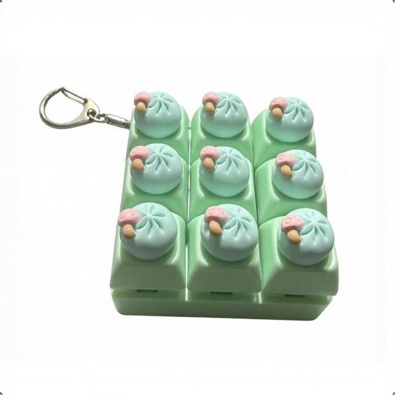9 Key Keyboard Fidget Toy Anti Stress Decompression Sensory Toy Portable for Adults Travel Anxiety Relief