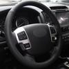 Black Artificial Leather No-slip Car Steering Wheel Cover for Toyota Land Cruiser HiAce 2007-2019 Tundra Sequoia 2007-2013