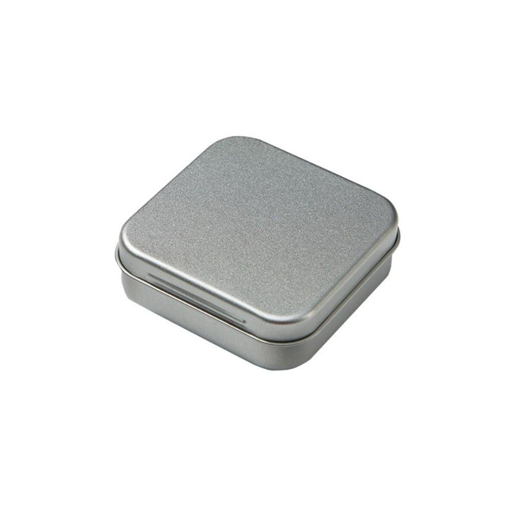 Square Shape Flip Top Tin Box Eco-Friendly Mini Sealed Jars Candy Storage Box  for Candy Storage