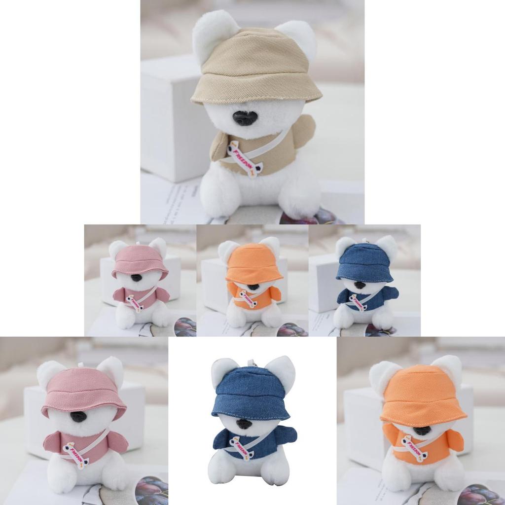 Cute Trendy Dog Plush Keychain For Couples Adorable Stuffed Animal Toy