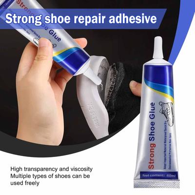 Waterproof Shoe Repair Glue 60ml Flexible Adhesive for Leather Rubber Canvas Sole Bonding and Crack Sealing for Footwear