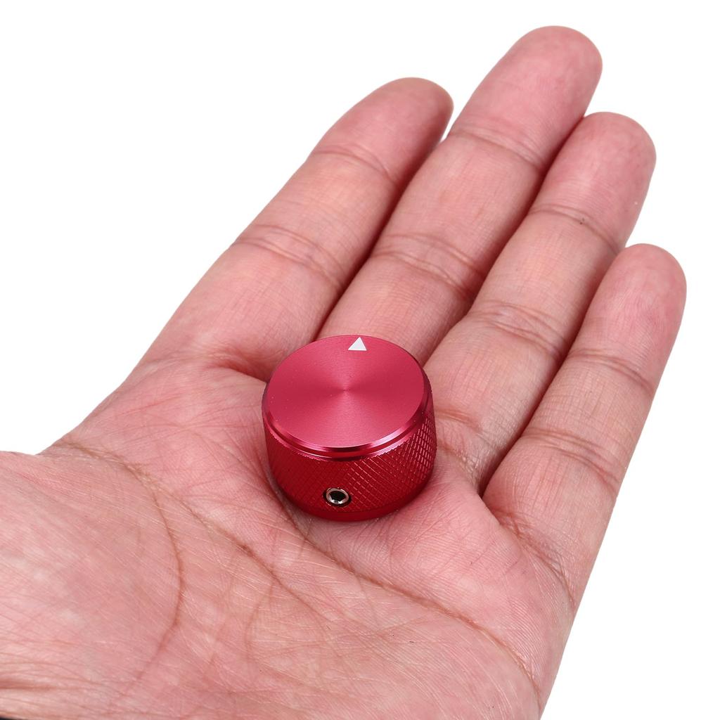 Uxcell Aluminum Potentiometer Knobs Universal Volume Tone Control Knobs for Guitar Bass Diamond Red 4-Pack 1/4" (6mm) 5/8"