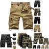 Durable Men's Combat Military Camo Cargo Shorts With Multiple Pockets For Summer