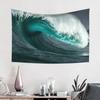 Sea Wave Tapestry, Bohemian Style, Hippies, Wall Decoration, Picnic Mat, Beach Towel, Room Decoration Aesthetics Tapestry Wall
