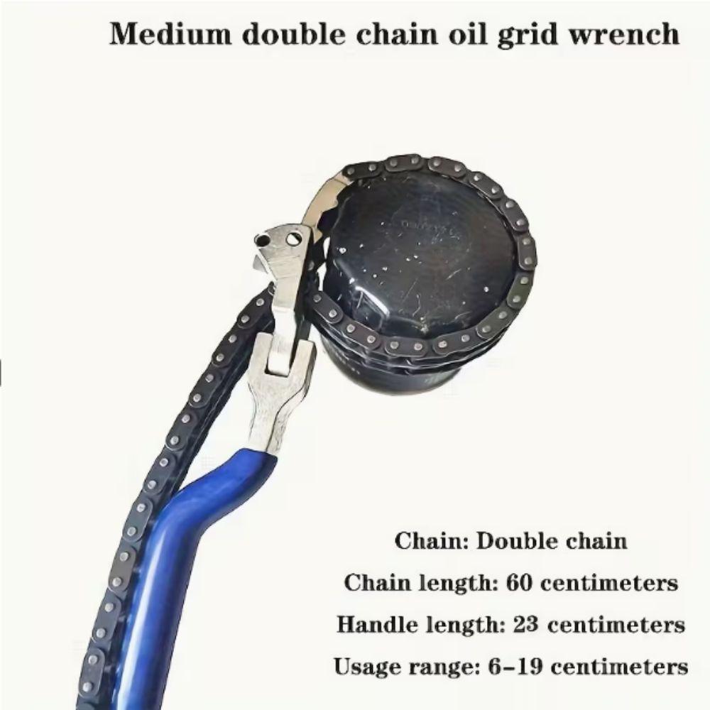 Flexible Chain Chain Filter Wrench Adjustable Grip Oil Filter Removal Tool  Oil Filter Disassembly
