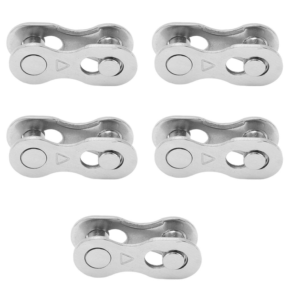 5pairs Bicycle Missing Link Rustproof Steel Quick Release Link Corrosion Resistant Easy Installation Bike Chain Link