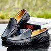 Fashion New Fashion Soft Men Loafers Slip On Casual Leather Shoes Moccasins Handmade Design Man Slip On Shoes Leisure Walk Driving Flats