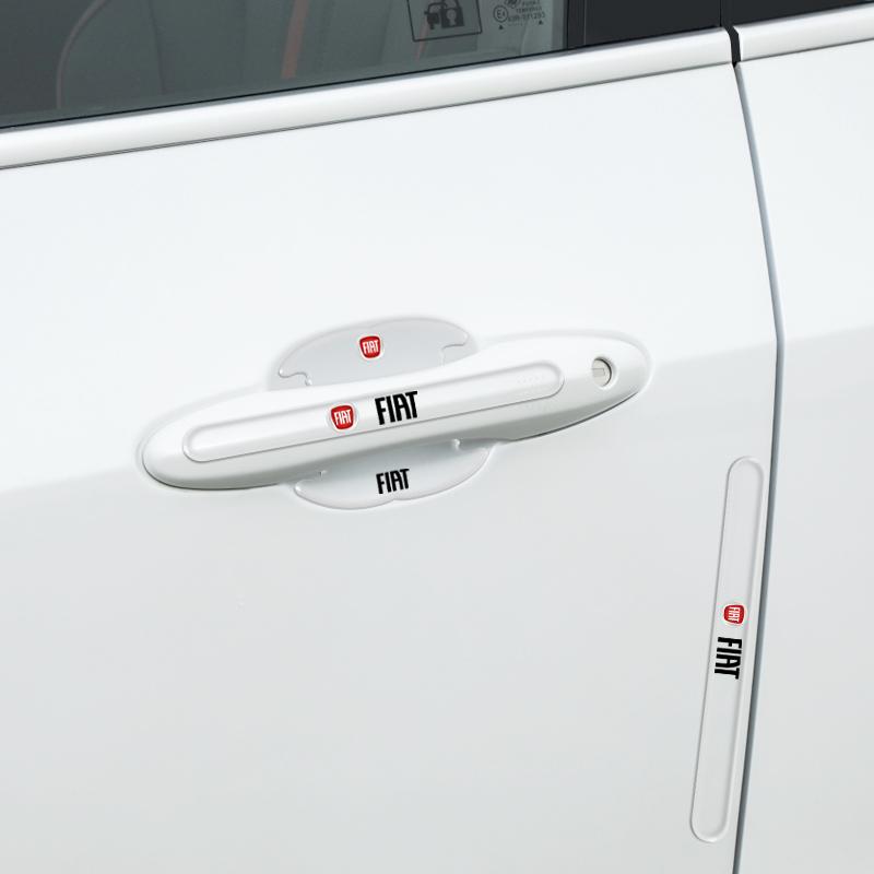 4/8 Pièces Film Protecteur Transparent pour Poignée de Voiture Autocollants de Porte de Voiture Pour FIAT Punto Tipo abarth Ducato Grande Panda 500 500L 500X
