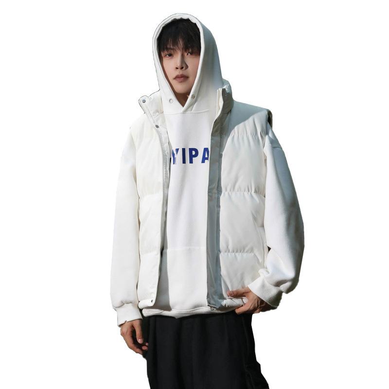 Weste Herren Herbst und Winter Verdickte Daunen Baumwolle Weste Paar Outdoor Weste Baumwolljacke Warm Verdicktes Oberteil