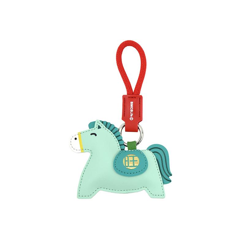 Horse Leather Keychain- Horse Bag Charm For Handbags, Car Keys, Purse, Backpack-Meaning: Will Soon Have Money