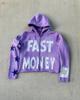 New letter 3d printing sweater letter loose hooded men's and women's coats multi-color optional trend
