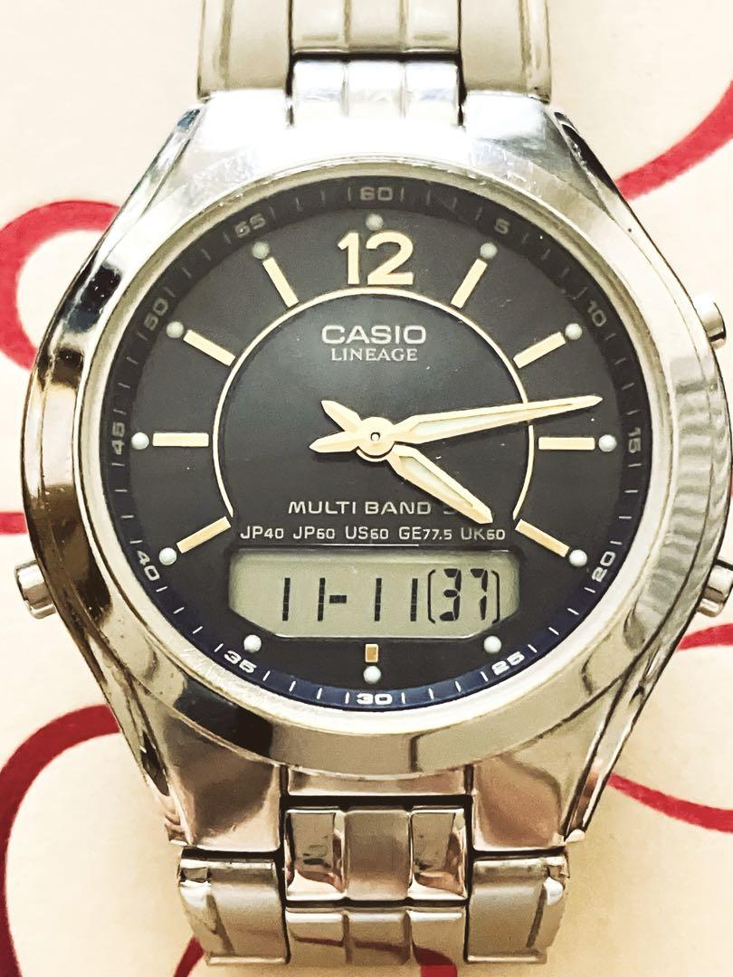 

[Б/У] Экстремальные аналогово-цифровые радиоуправляемые часы на солнечной батарее CASIO LINEAGE, Рабочие