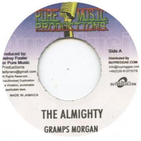 

7inch Record GRAMPS MORGAN / SIZZLA - Almighty / Hotta Fire PMEU003 Pure Music/Buyr 2012 Germany Reggae, Ska & Dub