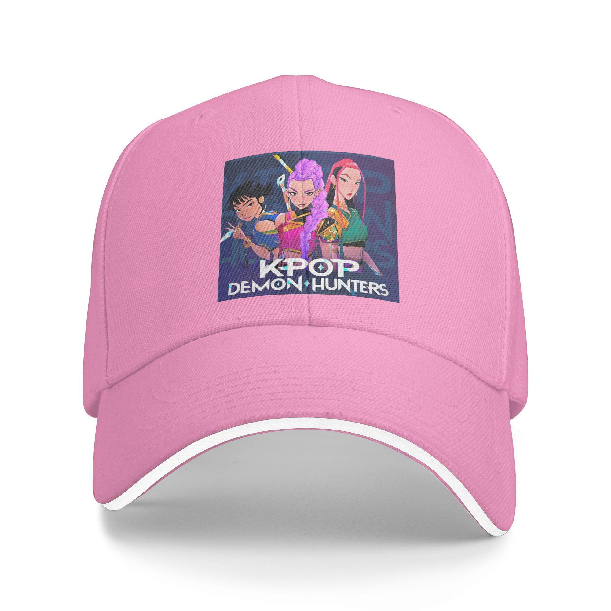 

KPop Demon Hunters Anime Sun Baseball Cap Summer Unisex Unisex Trucker Hat High Quality Street Style Tennis Skate Baseball Caps One Size