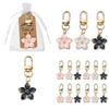 1PC With Pendant Car Key Key Ring Accessories Lovely Sakura Flower For Bag Pearl Charm Keychain