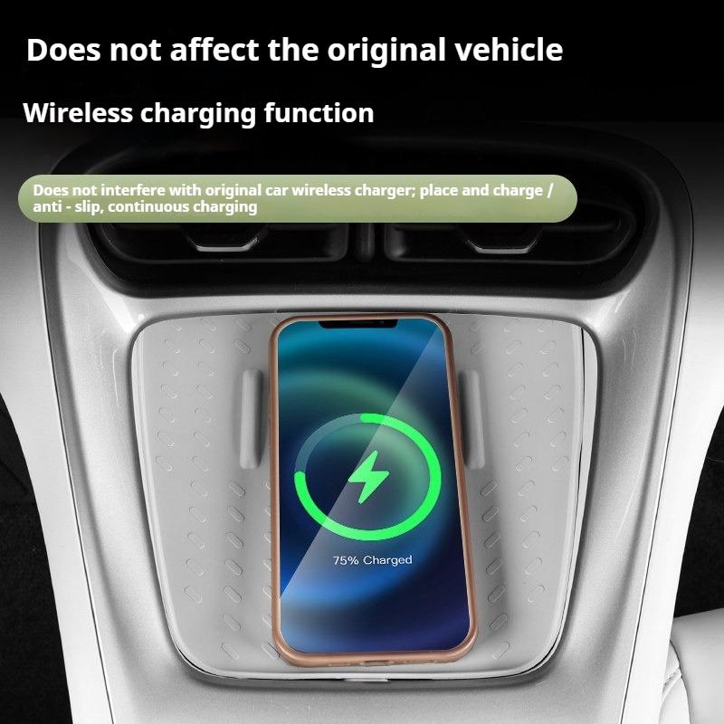 For Geely EX2 Starry Wish Wireless Charging Pad Silicone Pad Cup Coaster Non-slip Pad Interior of The Center Console Accessories