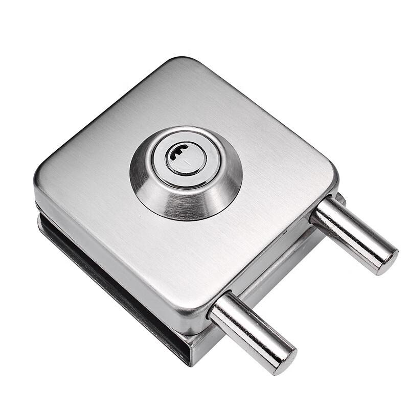 No-Drill Stainless Steel Glass Door Lock
