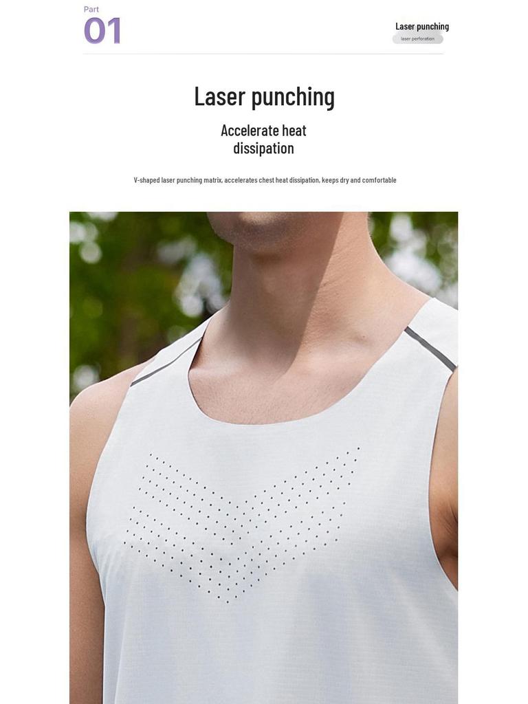 Men's Quick-Dry Sleeveless Marathon Racing Vest