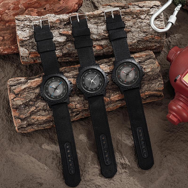 Ceasuri de modă pentru bărbați din nailon Ceas de mână cu cuarț de lux Ceasuri business pentru bărbați Ceas Cel mai bun cadou Ceas