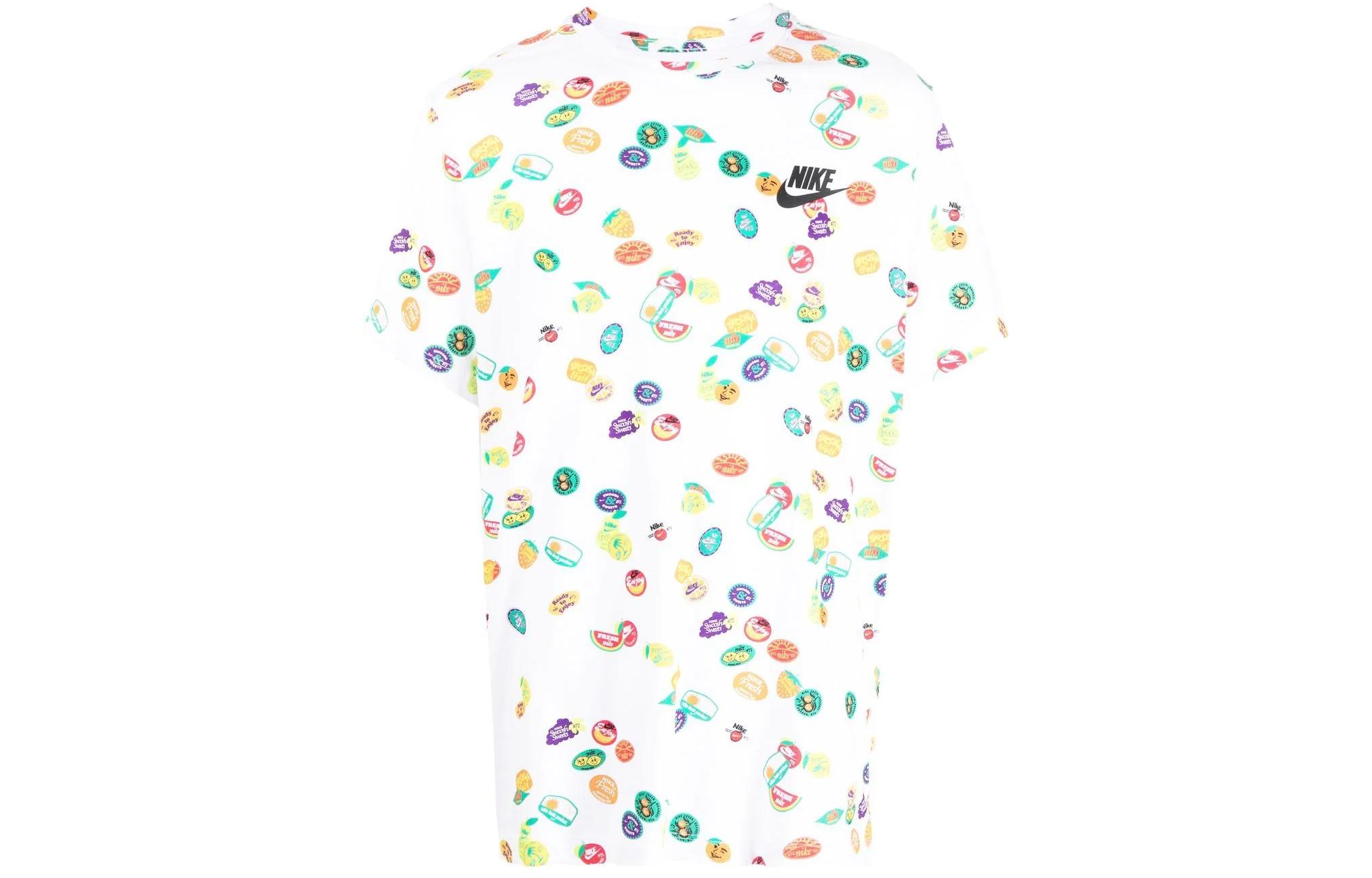 

Nike T Shirts Men s White Crew Neck Moderate DQ1053-100 L