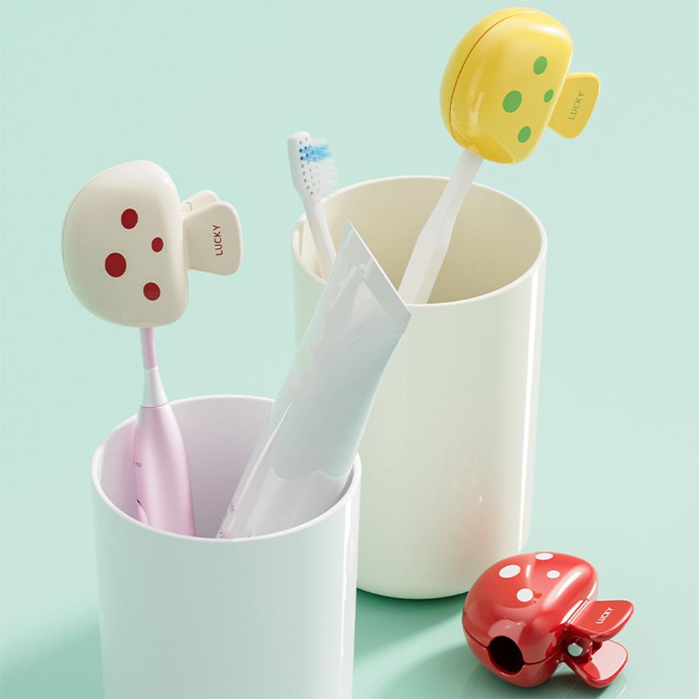 1/3PCS Cute Mushroom Toothbrush Head Cover Toothbrush Holder For Bathroom Toothbrush Cap Travel Brush Pod Clip Storage Organizer