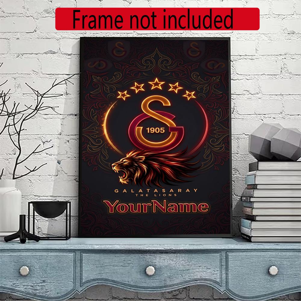 Galatasaray Personalized Text Diamond Painting Round Diamond Mosaic Rhinestones Diamond Embroidery Craft Kit Wall Decor Without Frame