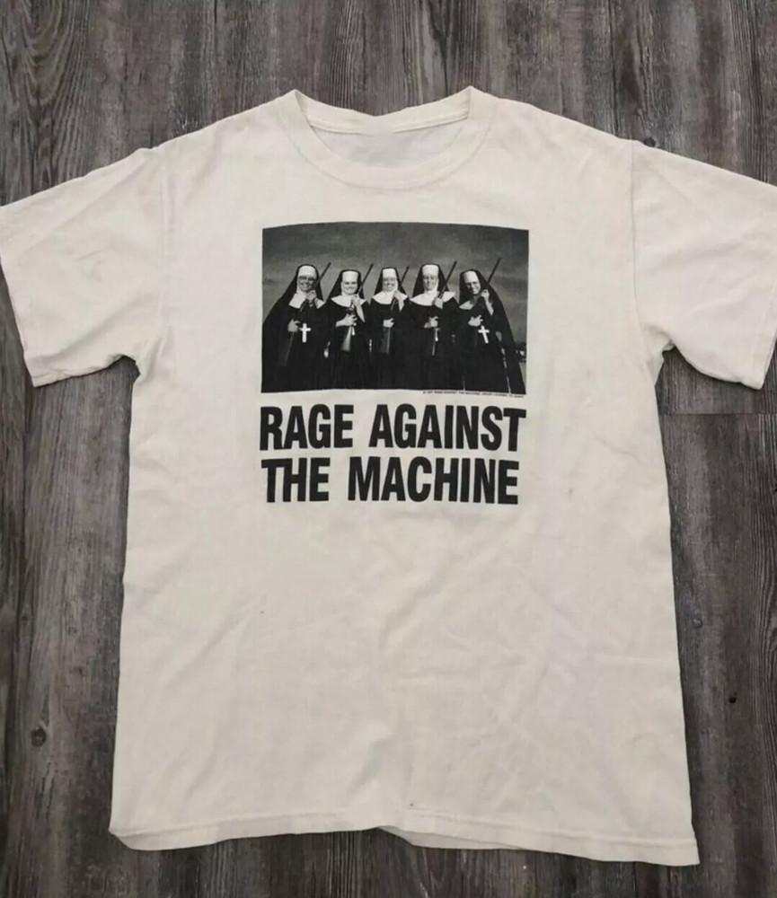 Футболка Rage Against The Machine 1997 Винтажная Белая Унисекс S-5XL Унисекс Футболка XXL