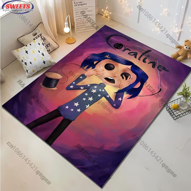 1PC Mystery C-C0raline Series Printed Carpet Living Room Bedroom, Sofa Rug, Modern Large Area Home Decor Mat Gift for Friends
