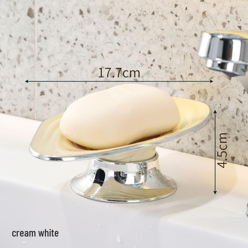 Household Soap Dish Holder & Storage Rack for Bathroom Sink
