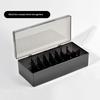 10 Grids Lash Extension Storage Box Dust-proof Divided Compartments Eyelash Tools Containers Space Saving Clear Cover