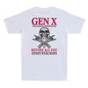 X Generation Before All You Sissie Were Born Skull Rock Hand Print On Back Shirt