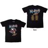 Def Leppard T-Shirt: North American Tour (Black) (Back Print) OFFICIAL NEW