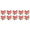 Innovative Design in a Pack of 10 Sturdy Christmas Tree Bow Decorations