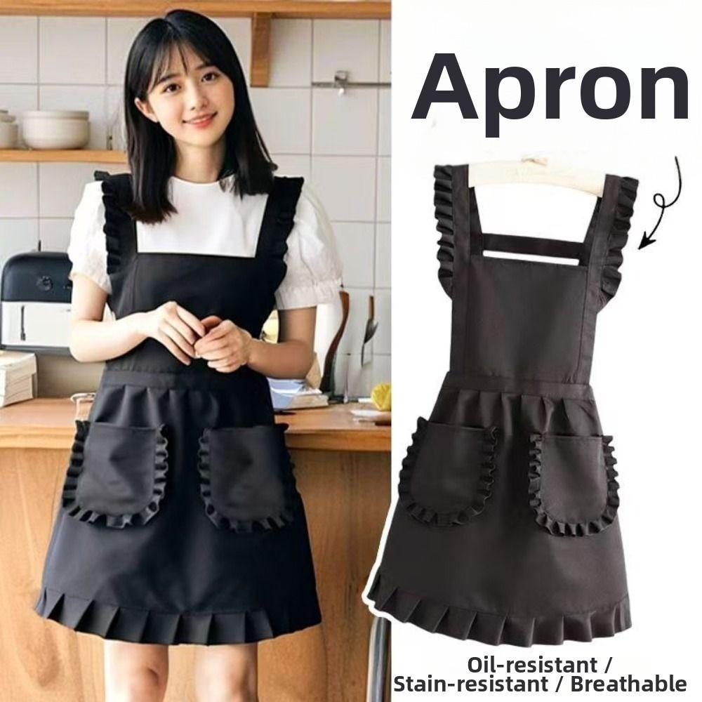 Stain-proof Korean Style Apron Cute Nail Shop Apron Fashion Catering Work Clothes Kitchen