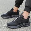 Men's Hook & Loop Casual Sneakers Breathable Mesh Running Trainers Non-slip Lightweight Walking Shoes
