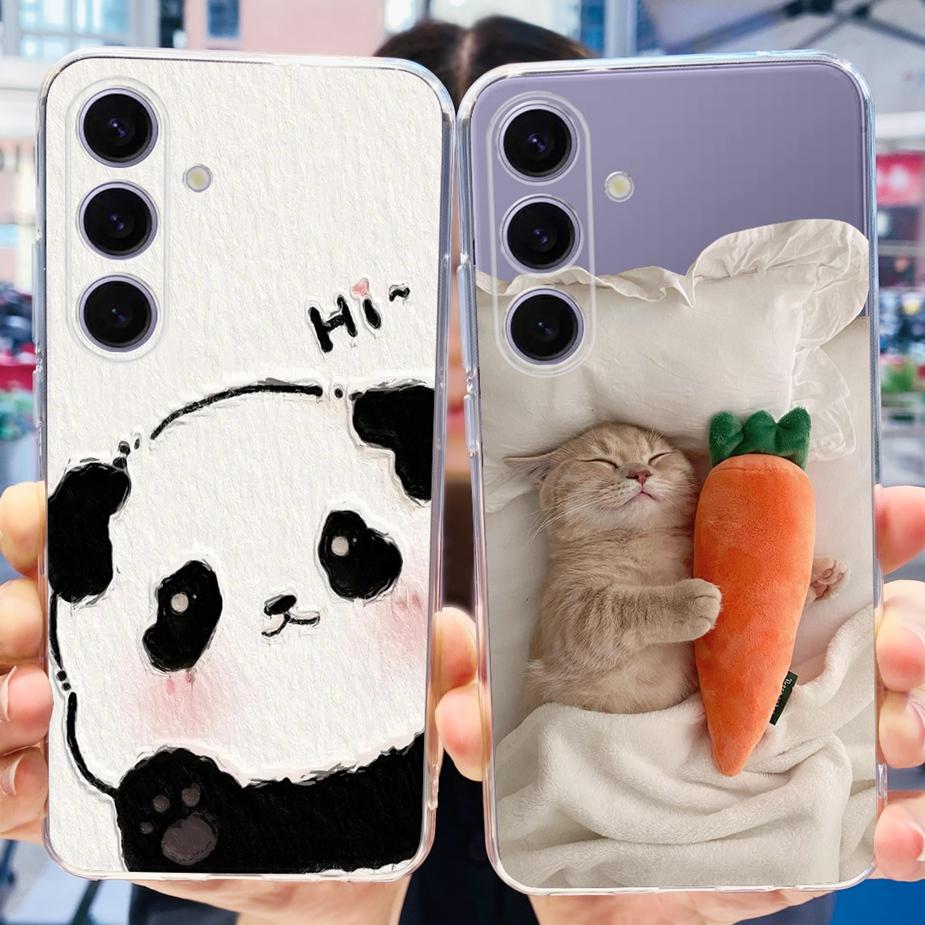 For Samsung Galaxy S24 Case S24+ New Fashion Painted Cover Soft Silicone Phone Case For Samsung S24 Ultra S 24 Plus Fundas Coque