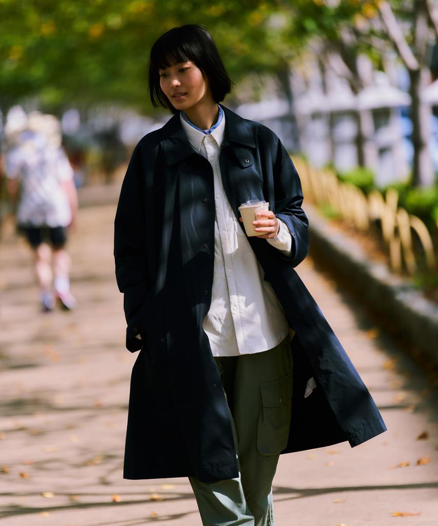 Snow Peak WINDSTOPPER Bal Collar Coat Outerwear Jacket Coat Overcoat Down Padded DARK NAVY L CT-26SU001 Men's Women's