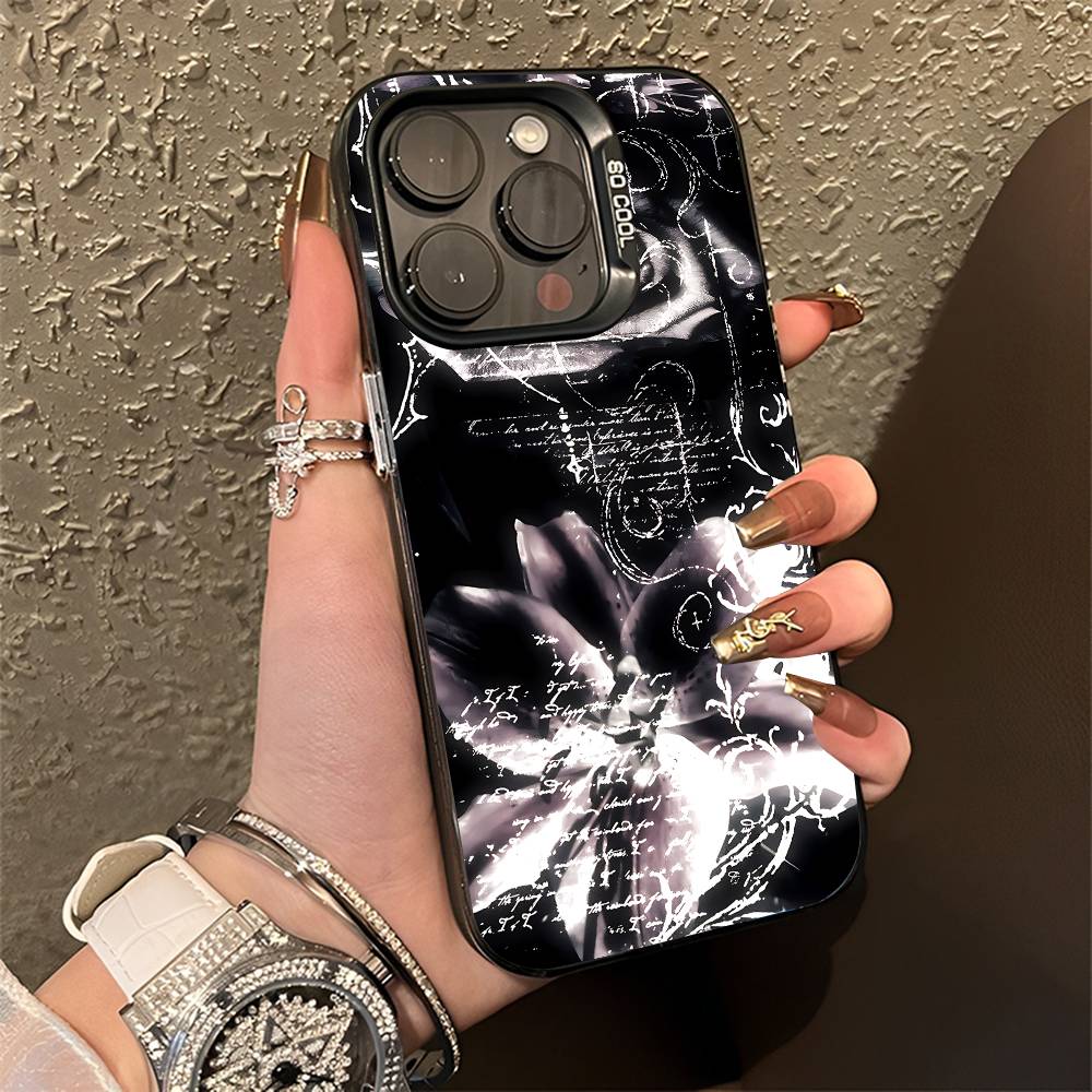 Cyber Sigil Cross Goth Phone Case For iPhone 15,16,12,14,13,17,11,E,Pro,Max,Plus,Air,Mini Black TPU Cover