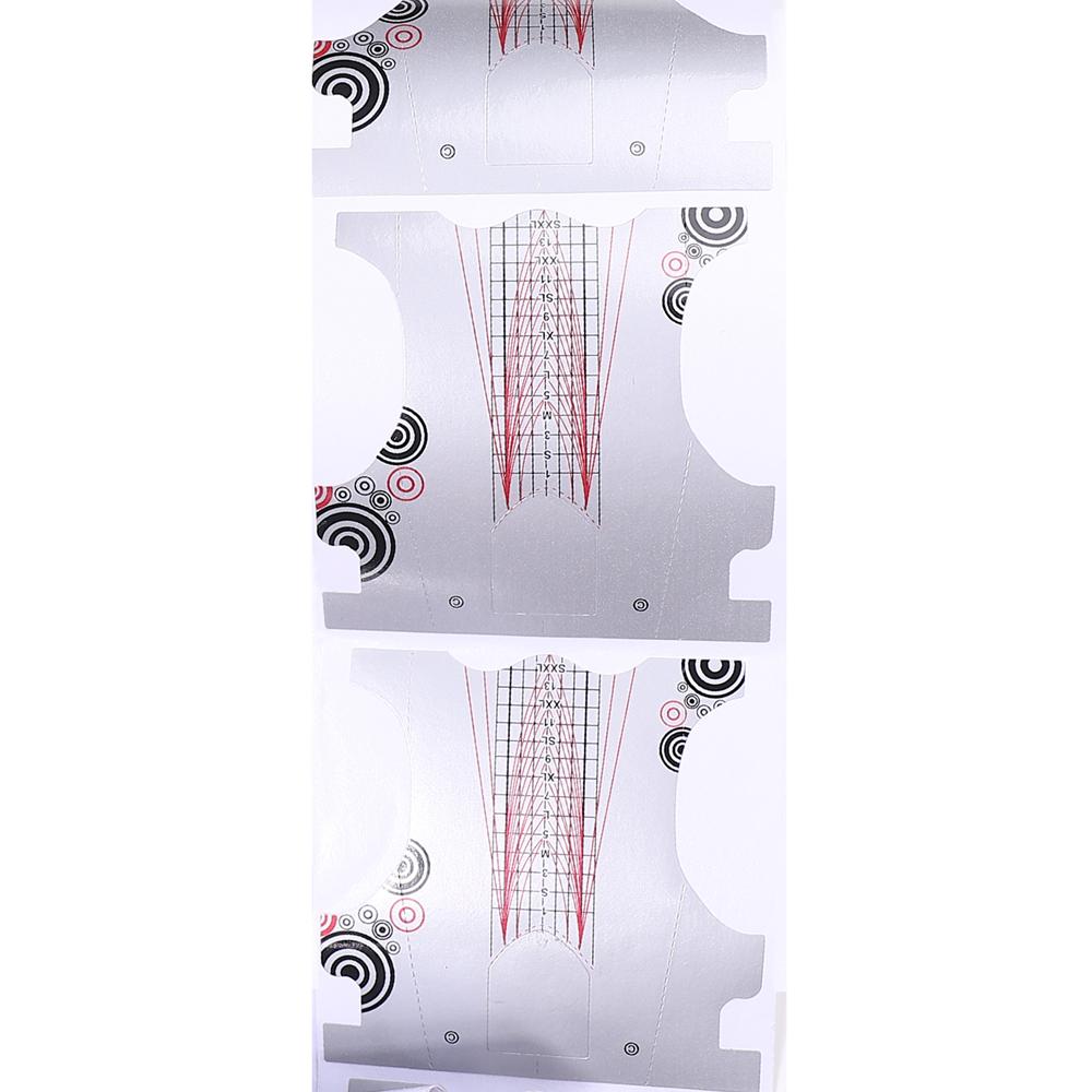 100Pcs/Lot French Nail Form Tips Nail Sticker Extension Acrylic UV Gel Curve False Nails Art Tools DIY Guide Forms Manicure Set