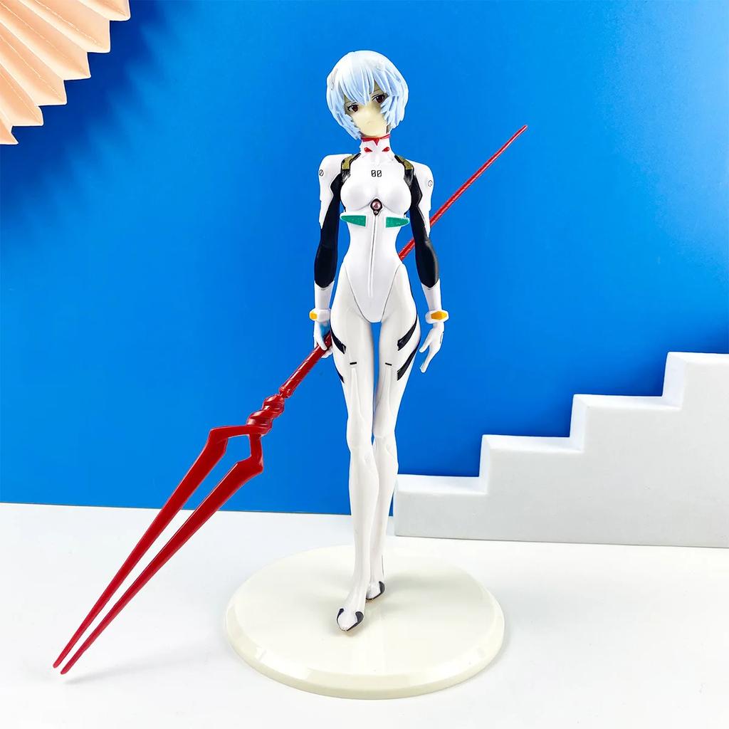 22cm New Ayanami Rei Figure Toys Cartoon Cute Combat Edition Rei Sexy Girl PVC Model Gift Toys