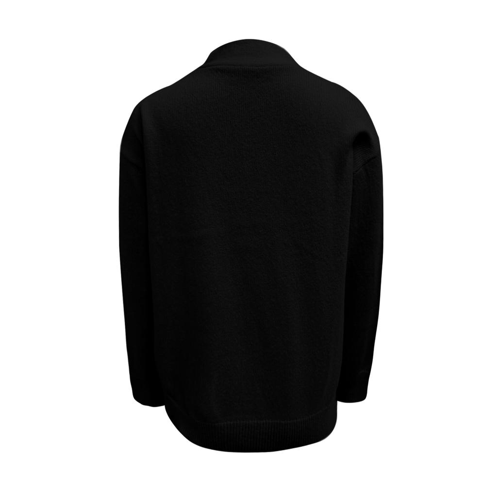 Women's Fashionable Long-sleeved Solid-color Pullover Knitted Sweater Top
