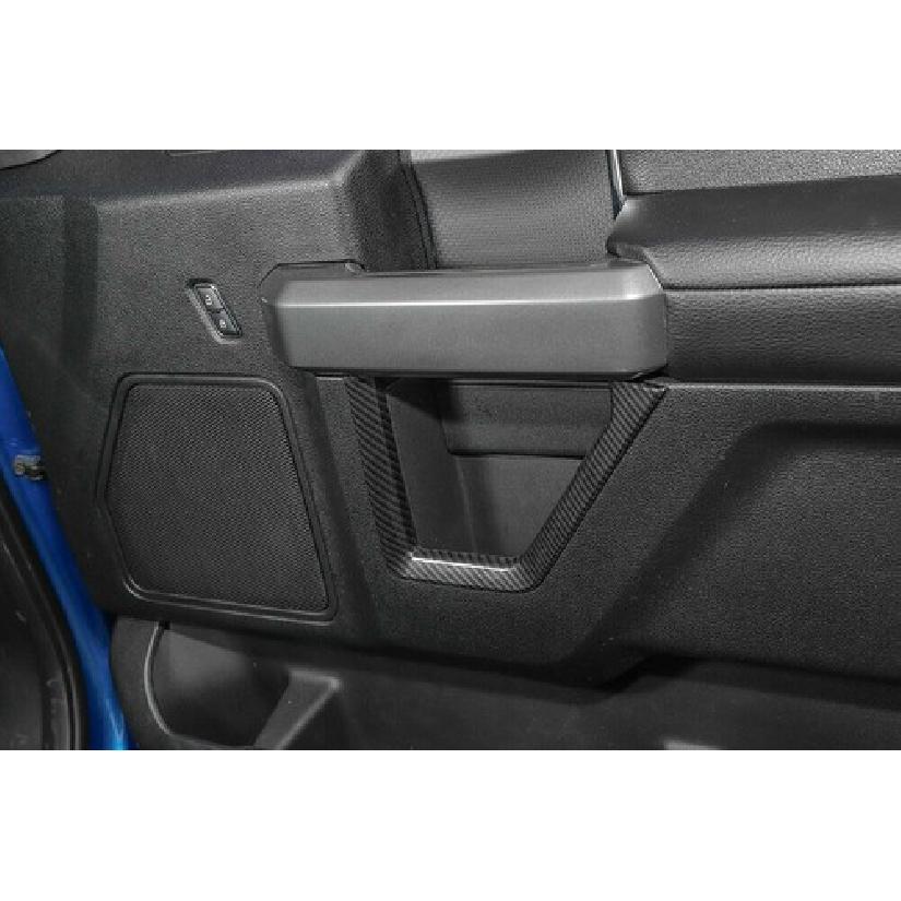 ABS Carbon Fiber Car inner Door Strips Cover Trim For Ford F150 F-150 2015-
