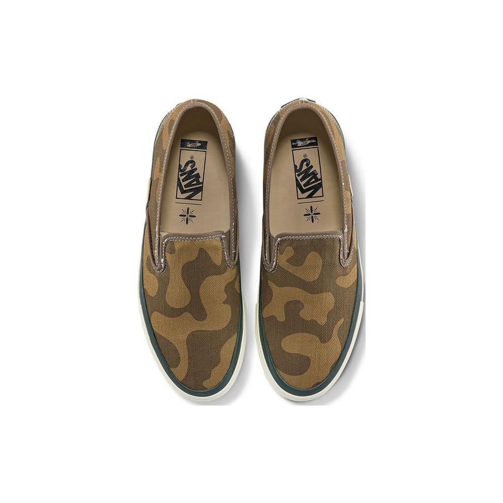 Vans Taka Hayashi X  Style 48 LX Slip-On Durable Lightweight Low-Top Skate Shoes Unisex Sneaker Brown Camouflage VN0A5FC5BRO