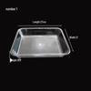 Transparent Rectangular Plastic Food Display Trays