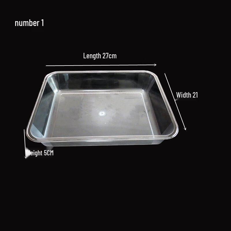 Transparent Rectangular Plastic Food Display Trays