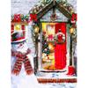5D DIY Diamond Painting Snow Scene Diamond Embroidery Snowman Cross Stitch Full Round Drill Home Decor Manual Crafts Gift