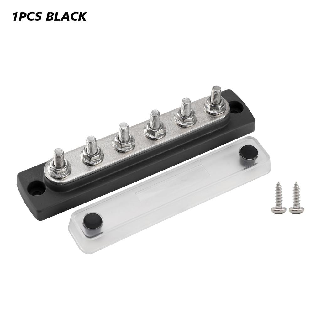 48V 150A Power Distribution Block 6 x M6 Terminal Studs Marine With Cover BusBar Heavy Duty For Marine Boat Truck RV wholesale