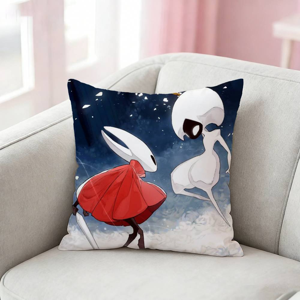 Game HHollow Knight Silksong Pillow Case Pattern Printed Pillowcase For Living Room Sofa Cushion Cover