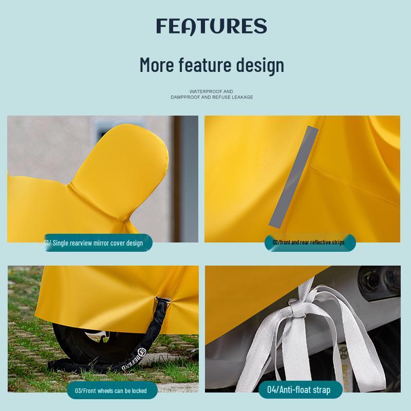 Weatherproof Electric Vehicle Cover for Yadea, Aima, and Tailing - Sun, Rain, and Dust Protection for E-Bikes & Motorcycles